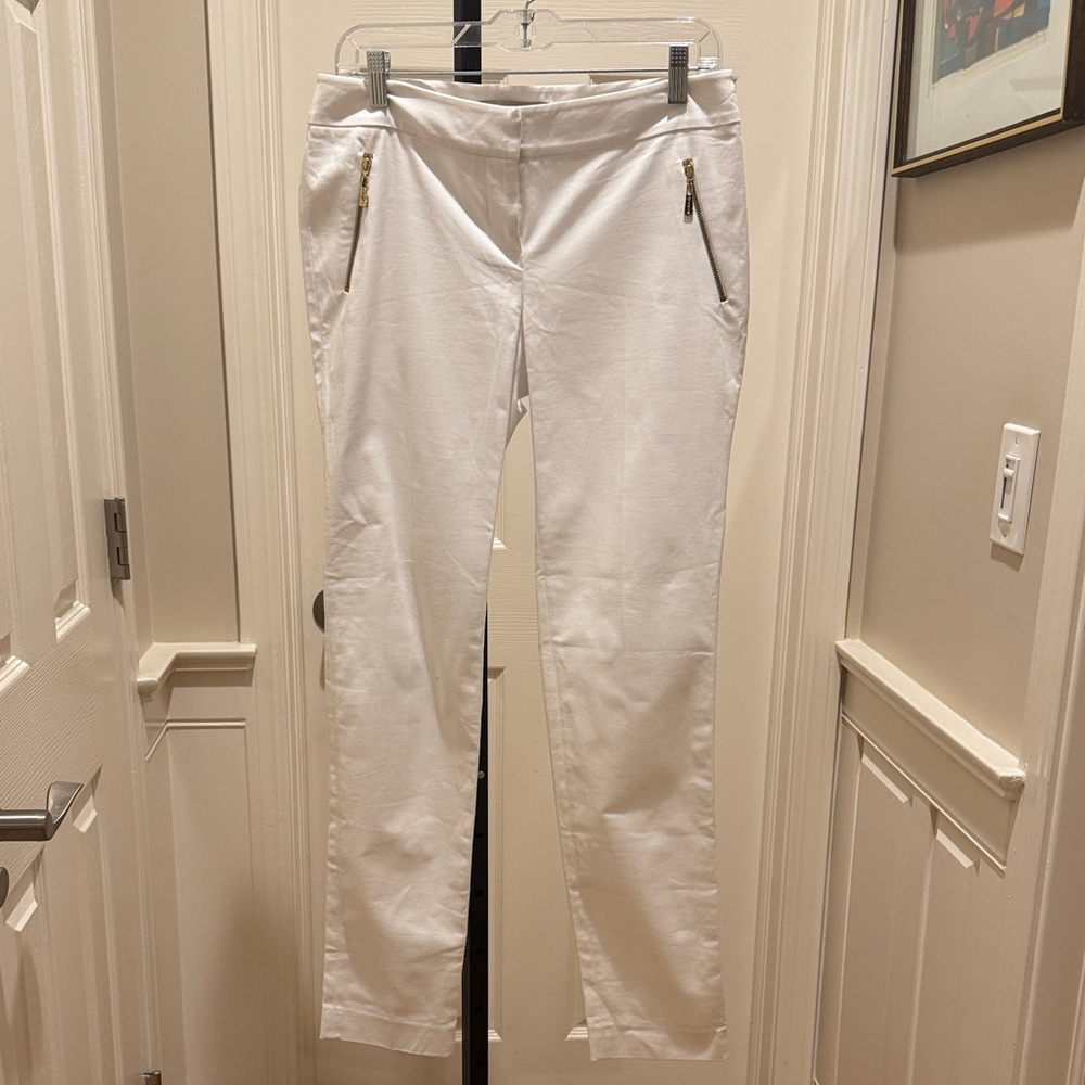 Giza Women's White Skinny Leg Trousers